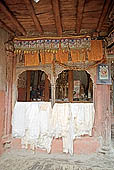 Ladakh - Alchi monastery, courtyard of the main temple entrance